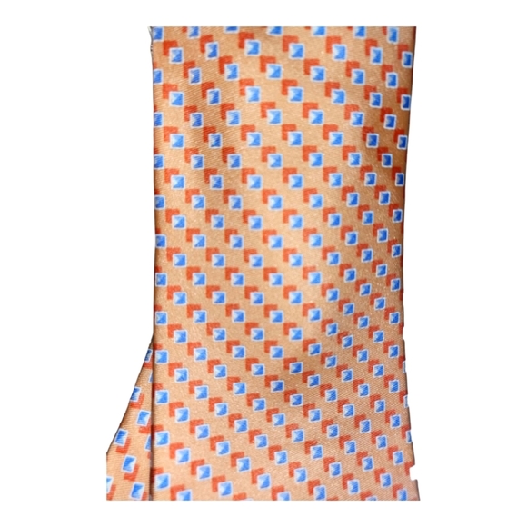 Michael Kors peach color Patterned Men's Tie new - Picture 3 of 5